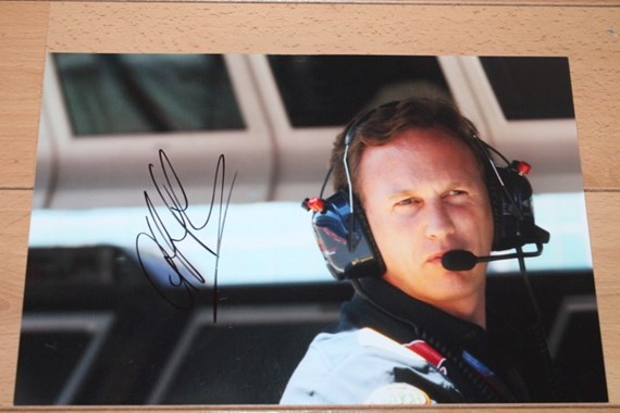 CHRISTIAN HORNER SIGNED PICTURE