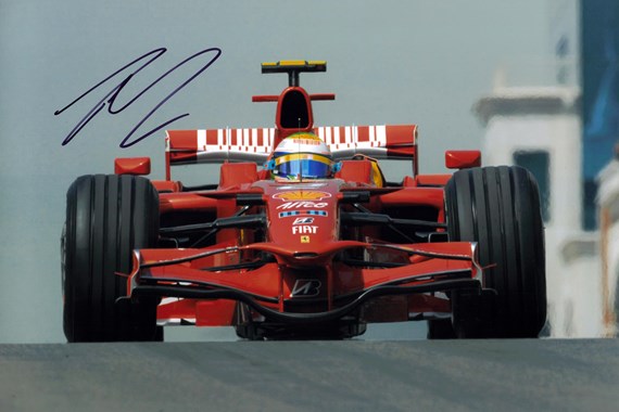 FELIPE MASSA SIGNED FERRARI PICTURE