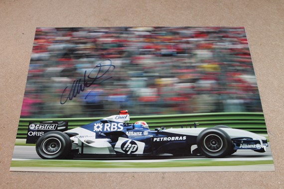 MARK WEBBER SIGNED WILLIAMS PICTURE 